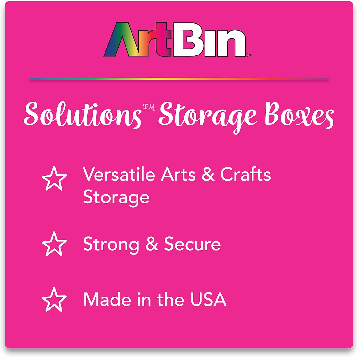 ArtBin Large Solutions Box Clear Art & Craft Organizer with Dividers - Plastic Storage Case for Convenient and Versatile Storage - Ideal for Various Craft Supplies - Image 6