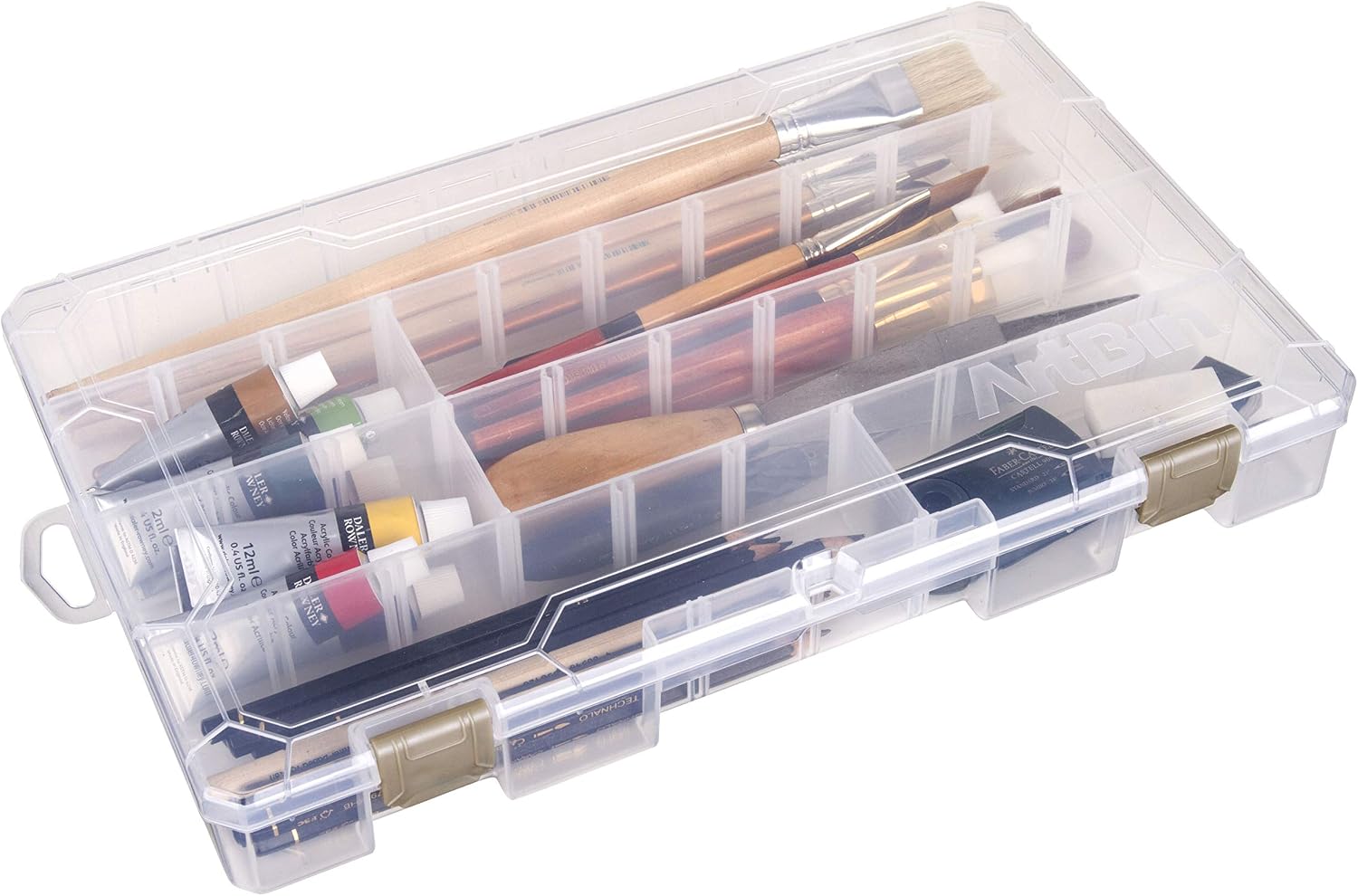 ArtBin Large Solutions Box Clear Art & Craft Organizer with Dividers - Plastic Storage Case for Convenient and Versatile Storage - Ideal for Various Craft Supplies - Image 9