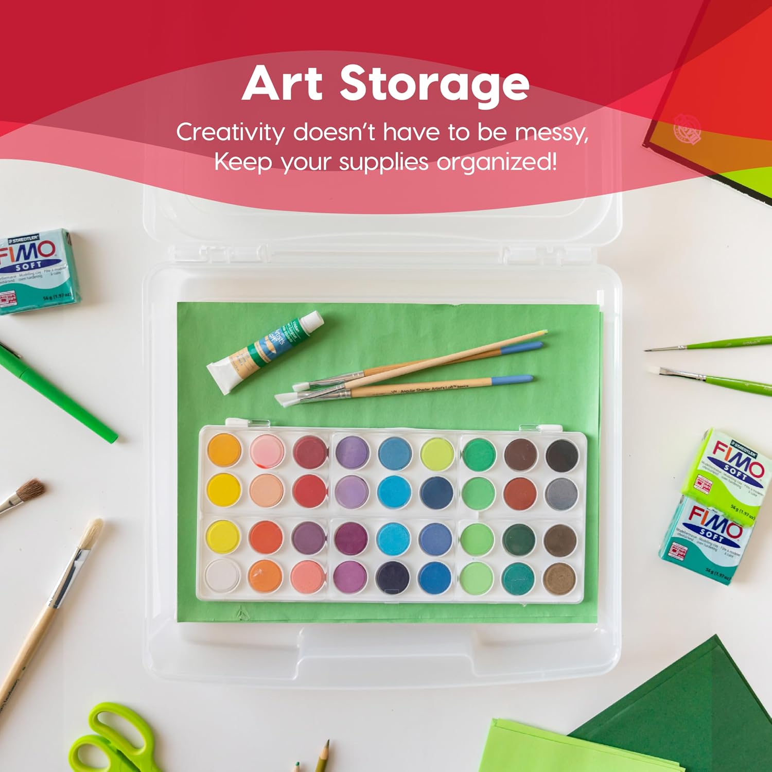 IRIS USA Board Game Storage Craft Organizer Box with Snap-Tight Latch Lid. 8-Pack Portable Plastic Case Bin for Puzzles. Magazines. Hobbies. Art Supplies. Fits 8.5 x 11 & A4 Papers. Slim. Clear - Image 8